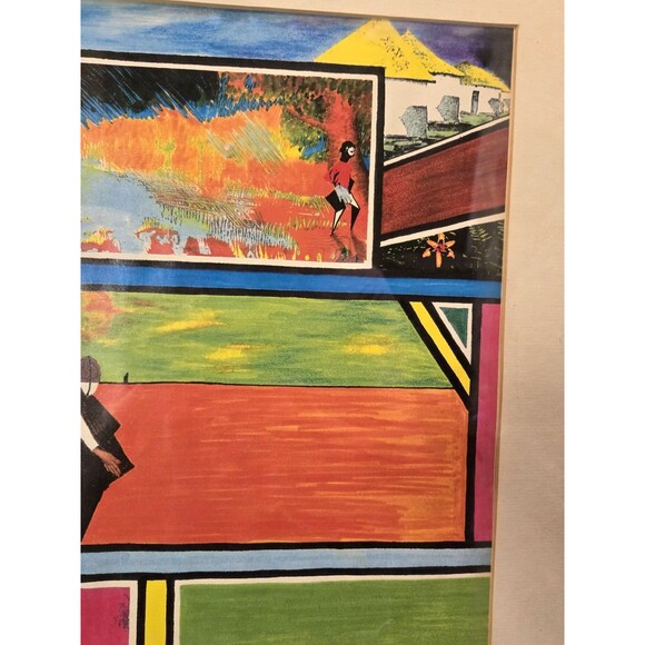 S African Art By Shabaka Napata, Ndebele Tribe, 1993 Rare Find - Picture 3 of 9